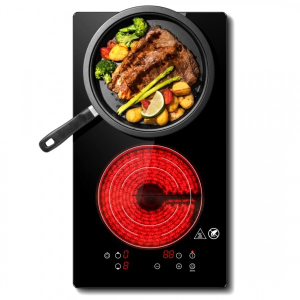 Sunmaki Portable Double Induction Cooktop 1800W In...
